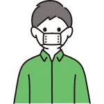 Person Wearing A Small Cloth Mask SVG Icon